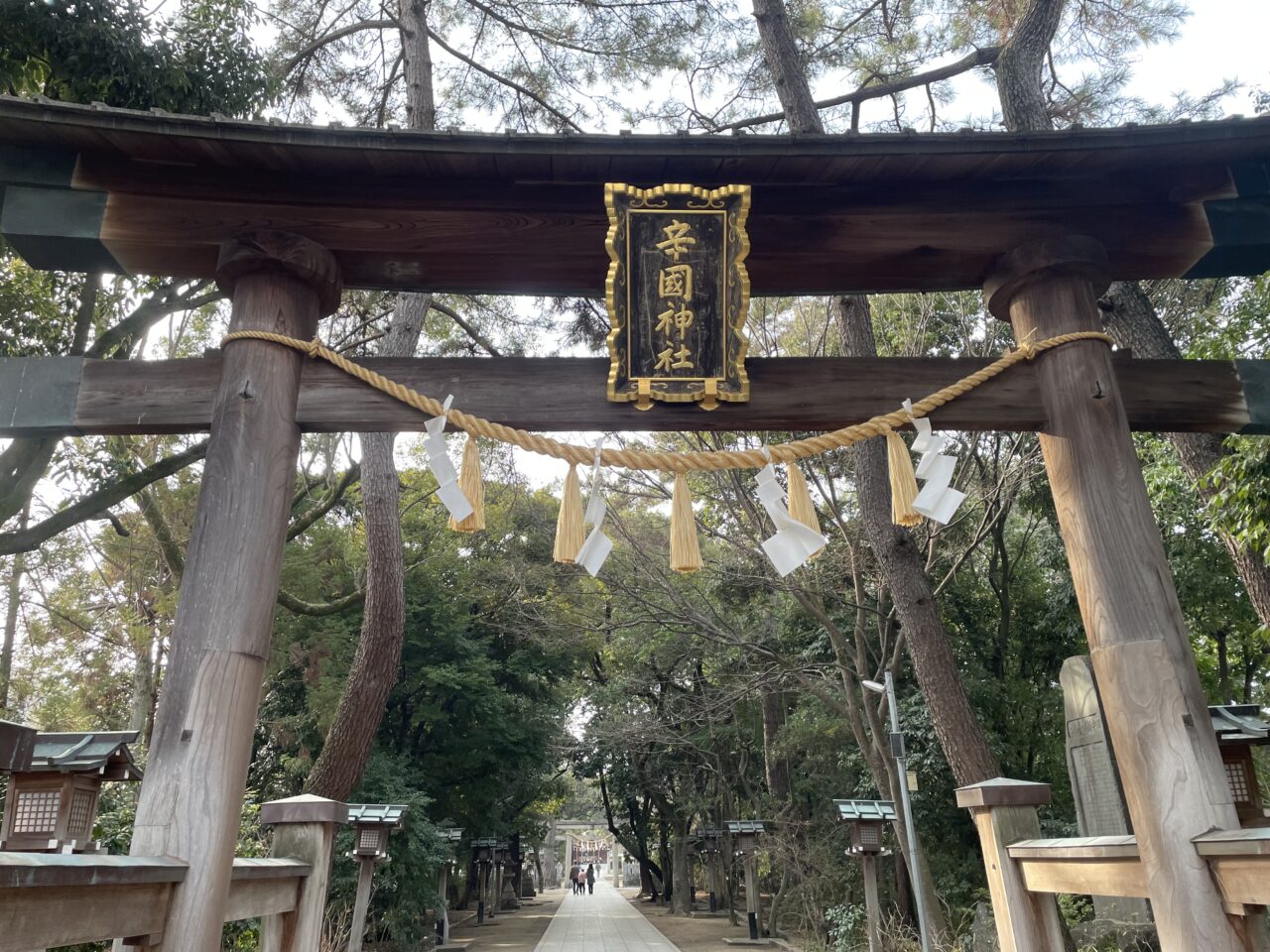 辛國神社の鳥居